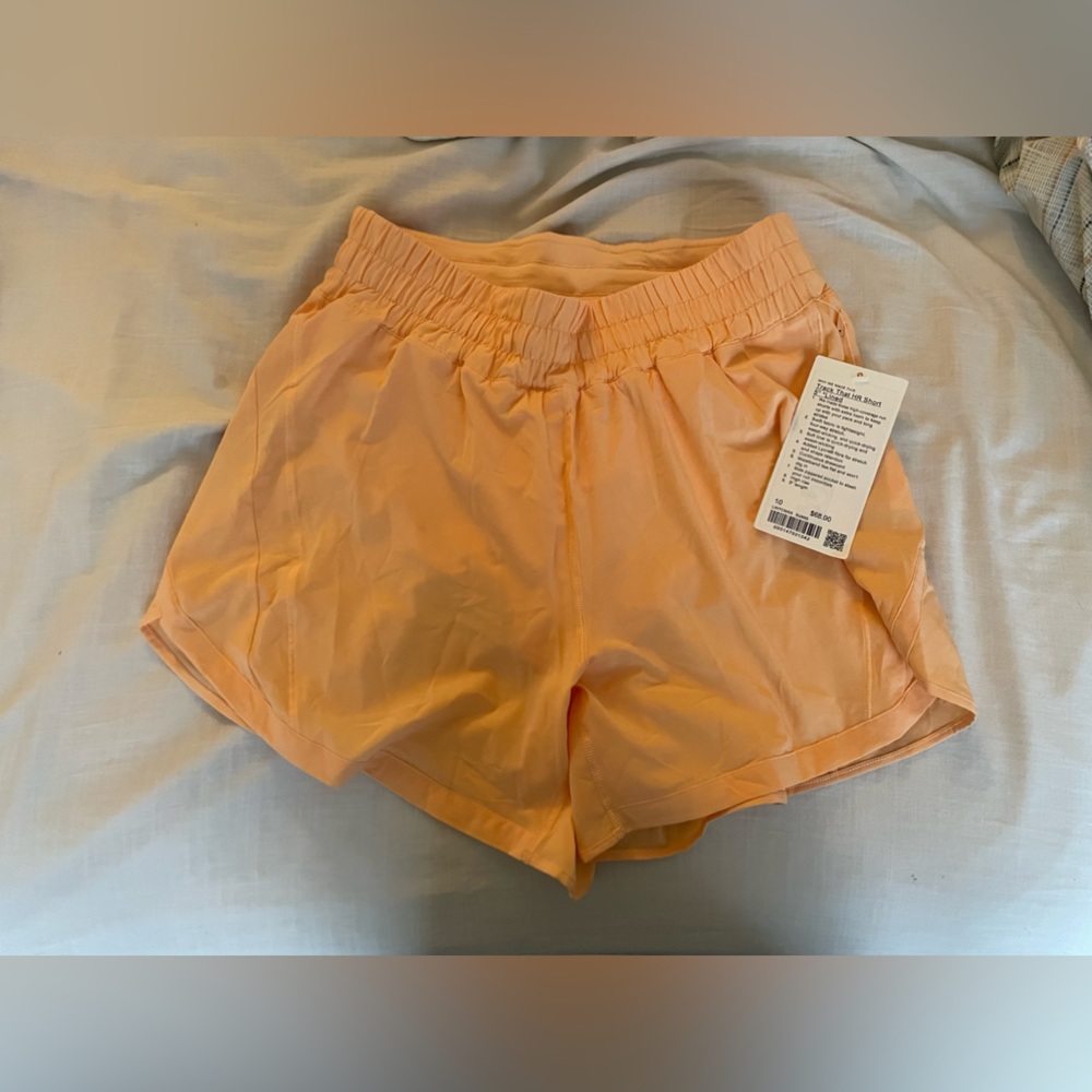 NWT lululemon track that shorts